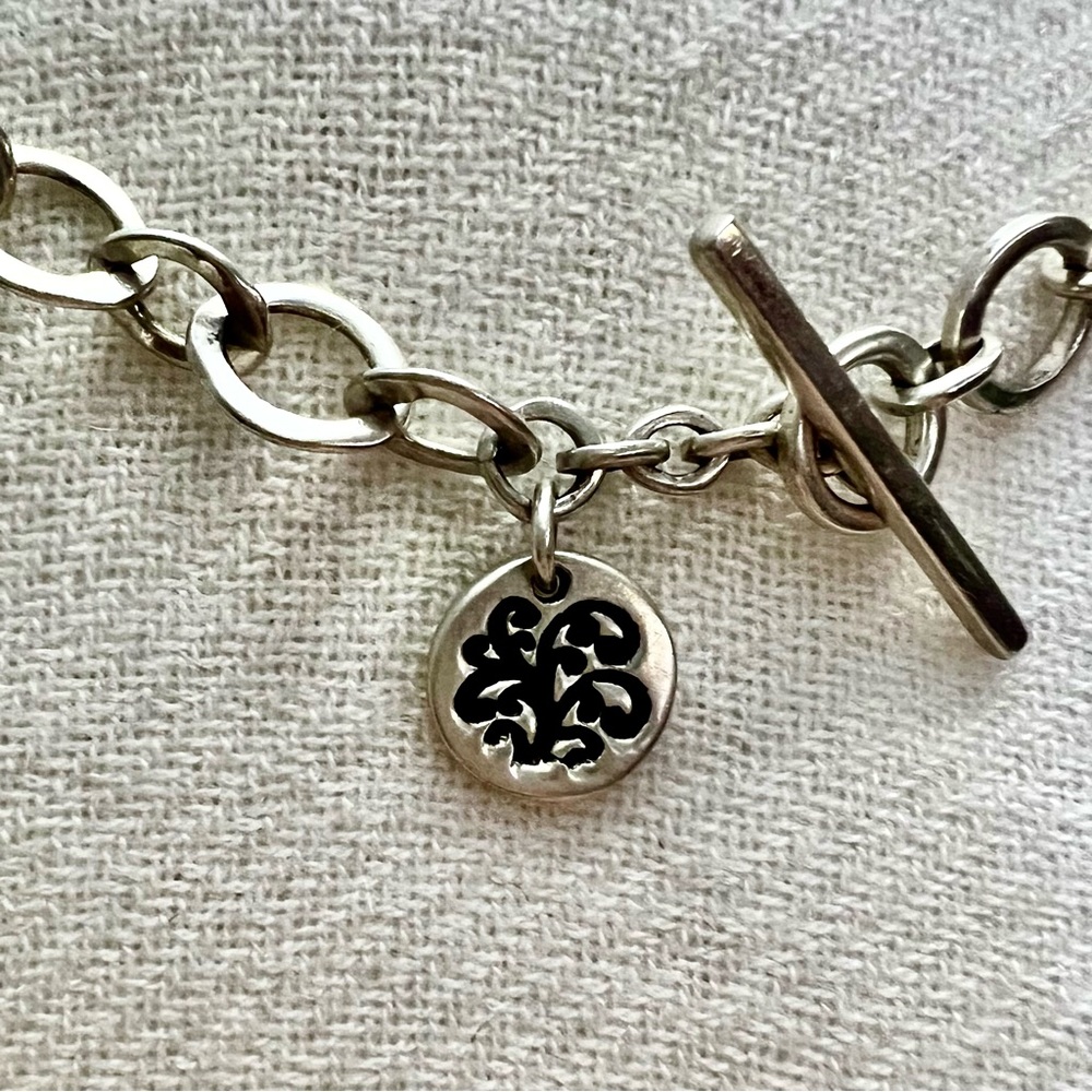 LOIS HILL Sterling Silver Disc with Scroll Cutouts - Picture 2 of 5
